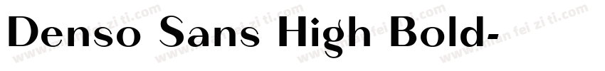 Denso Sans High Bold字体转换